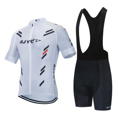 China Custom Made Breathable Bicycle Uniform Set Rjyc Summer Wear Outdoor Cycling Suit Comfy And Breathable Short Sleeve Cycling Tank Top for sale