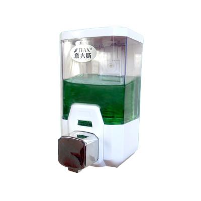 China 1000ml ABS Plastic Drop Foam Liquid Soap Dispenser Double Soap Dispenser Manual Hand Press for sale