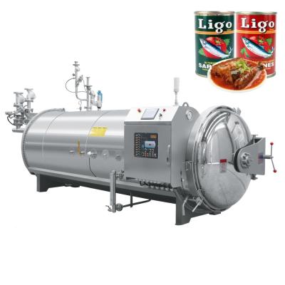 China Jinding factory for canned sardines water jet autoclave retort sterilizer autoclave for sale