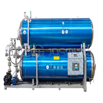 China food & Beverage Factory Double Layer Energy Efficient Water Sterilizer Immersive Retort for sale