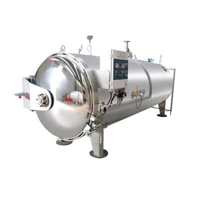 China Automatic Steam Water Spray Food Autoclave Horizontal Retorts For Fish Box for sale