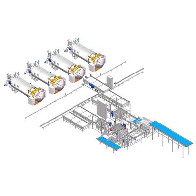 China Factory professional calculation loading and unloading retort automatic hard packing for sale