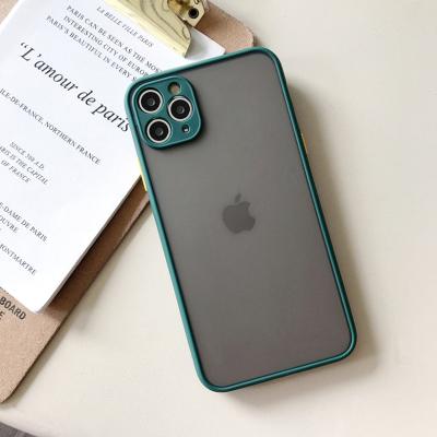 China Wholesale Price TPU Shockproof Matte Feeling PC Skin Shockproof Phone Case For Iphone 12 11 XR With Camera Protect for sale