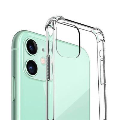 China Hot Selling Clear Acrylic Shockproof 1.5MM TPU Phone Case For iphone 13 12 11 pro 6 7 8 max plus X Xs shockproof phone case cover for sale