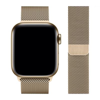 China Fashion. Luxury Magnetic Mesh Watch Strap Smart Watch Loop Sport Milanese Band For Apple Watch Series 7 Band 38mm 40mm 42mm 44mm for sale