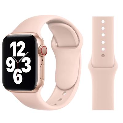 China Fashion. Hot Selling Sports Smartwatch Band For T500 W26 Silicone Rubber Watch Strap For Apple Watch Series 7/6/5 38mm 40mm 44mm for sale