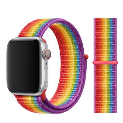 China Nylon 38/40mm, 42/44mm Fashion Watch Band Replacement Sports Wrist Strap Band For Apple Watch for sale