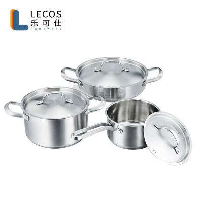 China Sustainable Korea Style Encapsulated Super Bottom Stainless Steel Induction Cookware for sale