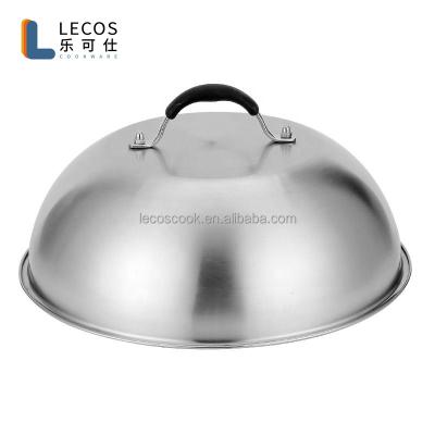 China Viable High Quality BBQ Accessories Cheese Grill Stainless Steel BBQ Lid Dome Cast Durable Around Sprinkler for sale