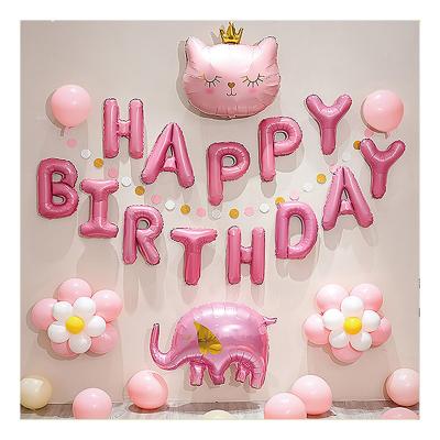 China Birthday Party Balloons for Girls Cat Elephant Animal Shaped Balloons for Little Kids Birthday Party Decorations for sale