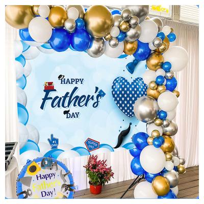 China Chinese Factory Wholesale Fathers Day Party Decoration Balloons Garland Kit Party Supplies for Happy Fathers Day Party Decoration for sale