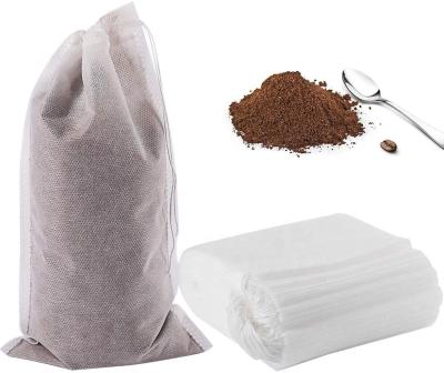 China Sorts Filtration Industry Large Reusable Drawstring Infusion Filter Bags For Coffee Tea for sale