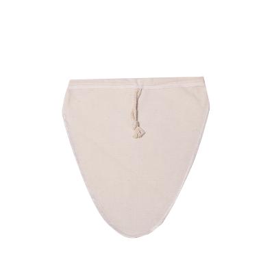 China Nut Milk Triangle Food Grade Nylon / Organic Cotton / Hemp Nut Milk Filter Bag for sale