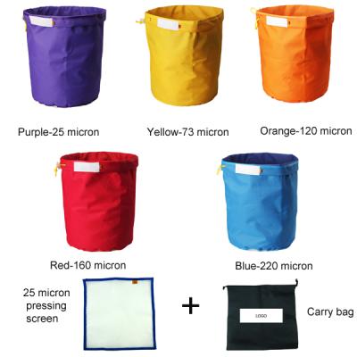 China double PU 600D nylon herbal mess extractor bag bubble magic tissue extraction hash bags 5 gallon bag kit for sale