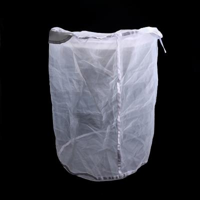 China Sorts Filtration Industry Solid Nylon Cylinder Shape Wine Beer Brew Bag With Zipper for sale