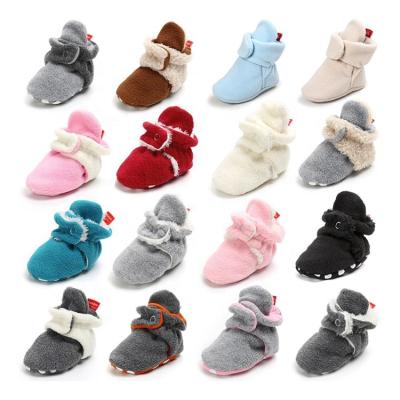 China Wholesale Cheap Thermal Indoor Shoes Toddler Baby Booties Boy and Girl Fluffy Booties Socks for sale