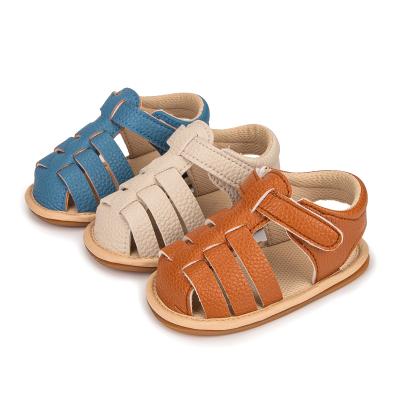 China New Breathable Arrive Rubber Soled Non-slip Shoes Bottom For 0-18 Months Baby Boy Girlsummer Infant Baby Sandals for sale