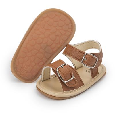 China MOQ 1 Breathable Drop Shipping Soft Rubber Sole Footgrip 0-18 Months Infant Toddler Boy Girl Baby Sandals Shoes for sale