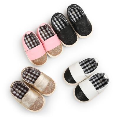 China Warm Multi-color Anti-slip Leather Prewalk Loafers Warm Amazon PU Hutch Baby Loafers Infant Loafers Shoes for sale