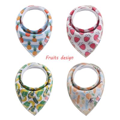 China EU USA Cotton Baby Boy Girl Bibs Antibacterial Popular Organic Saliva Towel Soft Breathable Bandana Bibs for sale