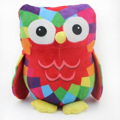 China Promotional With Your Cute Colorful Logo Lovely Owl Stuffed Toy for sale