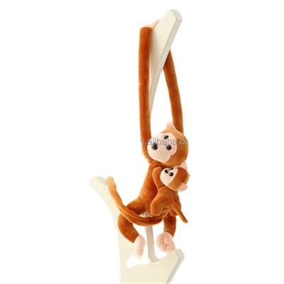 China Gift Tree Bag Arm Monkey Toys/Toy Wholesale Customized Animal Plush Brown Long for sale