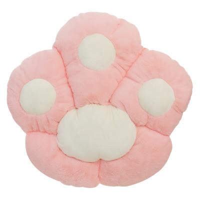 China Anti-Static Custom Simulation Plush Office Cat Paw Cushion For Chair Decorate for sale