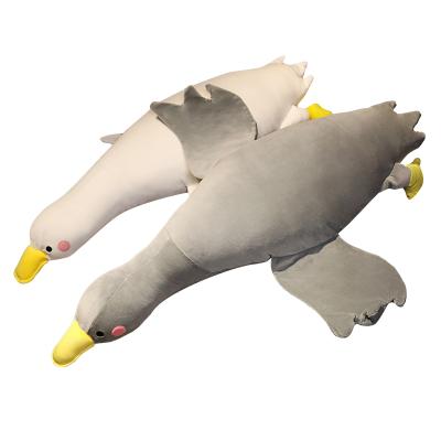 China 2021 New Design Gift/Toy Stuffed Baby Sleep Goose Plush Toy Exhaust Comfort Pillow Lying Airplane Pillow for sale