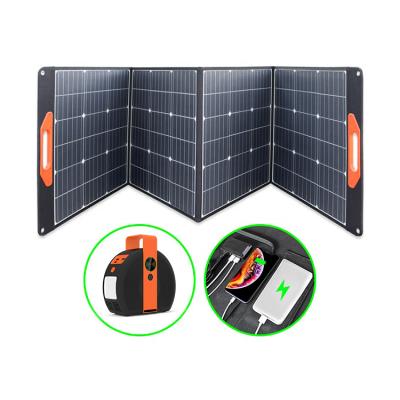 China Outdoor Use (Etfe Fold Portable Solar Panel 60w 80w 100w Camping Solar Panel 100w 60 Watt 5521 Solar Panels Connector for sale