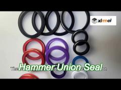 customized size hammer seal union nbr nitrile fkm hsn hnbr buna material