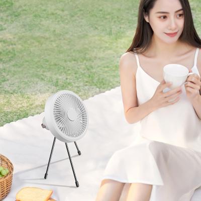 China Hotel USB Mini Rechargeable Outdoor Tripod Desk Fan for sale