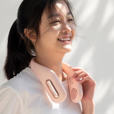 China Mini Size Wholesale Hot Selling Portable Mini Fan Rechargeable Portable Cooling Hands Free Hanging Neck Fan for sale