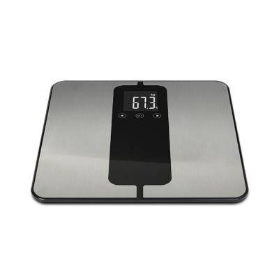 China Stored BT Body Fat Scale LCD Display Digital Bathroom Scale With Backlight for sale