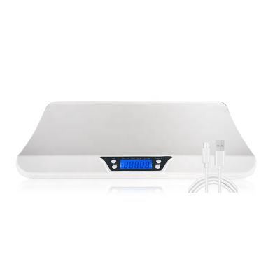 China Large LCD Screen Display Miniaturized Scale Usb Recharge Electronic Blue-tooth Weight Scale With Baby Fit App for sale