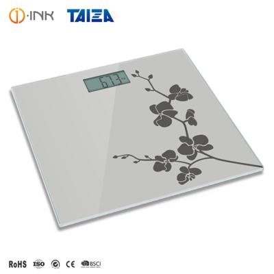 China Four-Position Body Weight Accurancy Digital High Platform Electric Smart Slim Glass Personal Bathroom Body Scale for sale