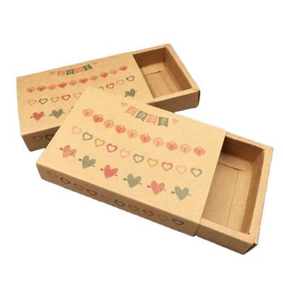 China Recyclable Online Wholesale Custom Printed Kraft Paper Drawer Sliding Box For Electronic Product Case Packaging for sale