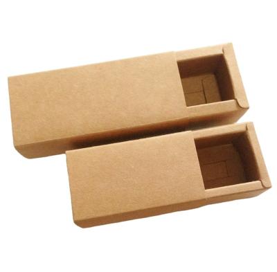 China Recyclable Cheap Modern Custom Printed Kraft Paper Drawer Sliding Box For Electronic Product Case Packaging for sale