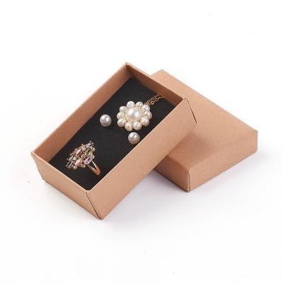 China Online Wholesale Brown Jewelry Packaging Box Paper Packaging Jewelry Recyclable Box Paper Bag for sale