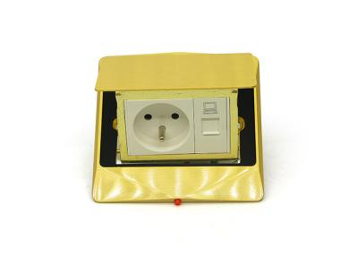 China Brass Top IP Rated Floor Socket Pop -  Up Design With CE / ISO Certification for sale