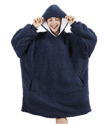 China Unisex Oversized Wearable Hoodie Sherpa Blanket Wearable Blanket Wearable Blanket With Pocket For Adults for sale