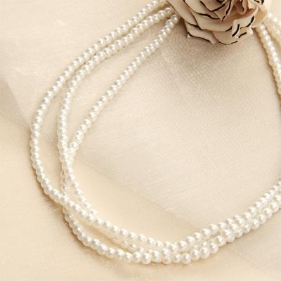 China CLASSIC Korean Niche Design Jewelry CHUNKE Retro Twisted Pearl Necklaces For Women Party Daily for sale