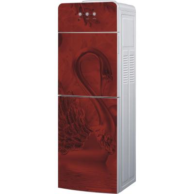 China Standing Vertical Hot And Cold Water Dispenser With Tempered Glass (YLRS-H8) for sale