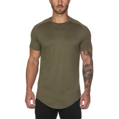 China QUICK DRY Low Moq Men's T-shirts Muscle Bodybuilding Shorts Sleeve T-Shirt With Breathable Fabric for sale