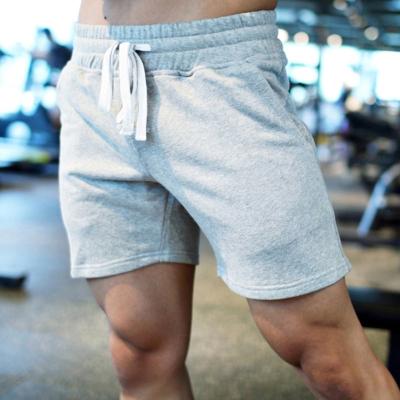 China QUICK DRY sports wear men cotton plain gray jogger short pants custom fitness running workout sweat shorts for sale