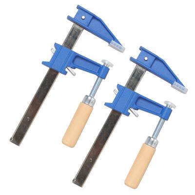 China 6 Inch Ratchet Release Speed ​​Compression Wood Working Work Quick Bar Clamp Assembly With Plastic Wood Handle for sale