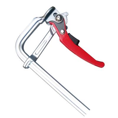 China Drop Forged F Clamp Drop Forged F Style Heavy Duty Clamp With Ratchet Quick Release For Woodworking for sale