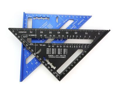 China Metric Square 30CM Aluminum Speed ​​Protractor Tool Triangle Ruler 18CM Angle Measuring Ruler for Tools Construction Framing Measurements for sale