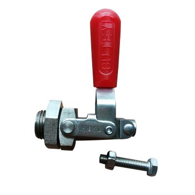 China Quick Release 45KG 99Lbs Steel Toggle Clamp Clamping Stroke Reciprocating Hand Tool Plunger Force Clamps 16mm Vertical Type for sale