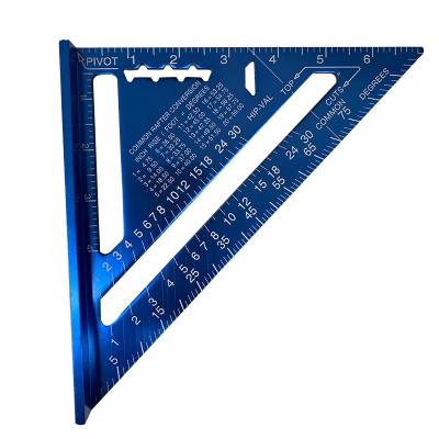 China Aluminum Triangular Metric Speed ​​Square Protractor Angle Ruler 7inch Triangle Ruler 7inch Measuring Ruler For Tools Construction Sight Measurements for sale