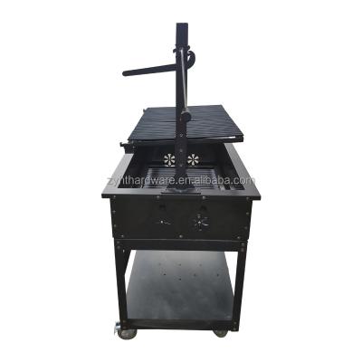 China Height Adjustable Wood Fired Santa Maria Freestanding Grill for sale